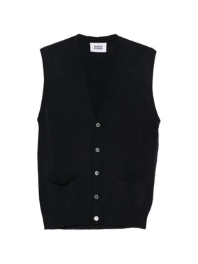 ALPHA STUDIO button-fastening V-neck waistcoat