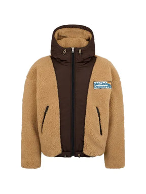 DSQUARED2 reversible hooded teddy jacket