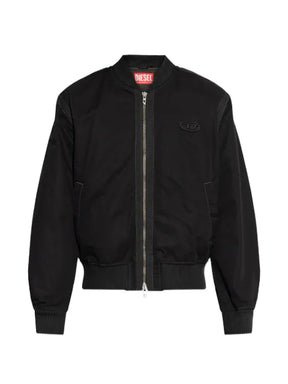 Diesel logo-patch bomber jacket