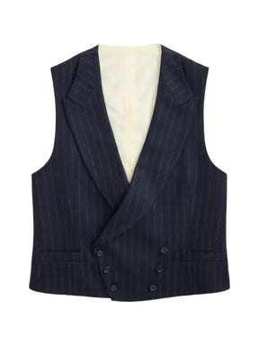 Ralph Lauren Purple Label pinstripe double-breasted wool waistcoat