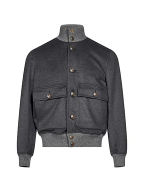 Brunello Cucinelli button-up bomber jacket