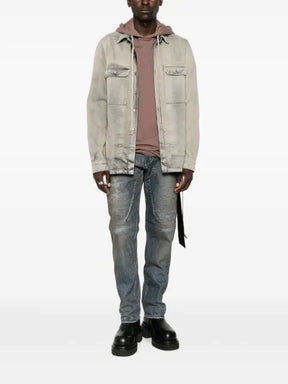 Rick Owens DRKSHDW faded denim jacket