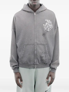 Paly Carrying The Message distressed hoodie