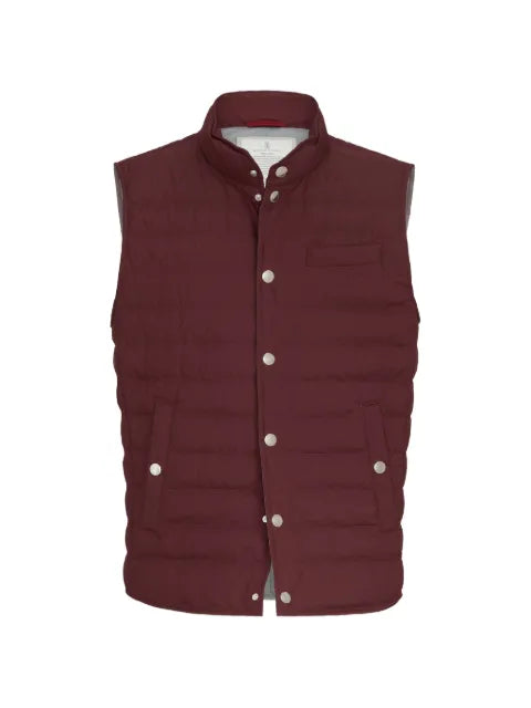 Brunello Cucinelli lightweight techno fabric down vest