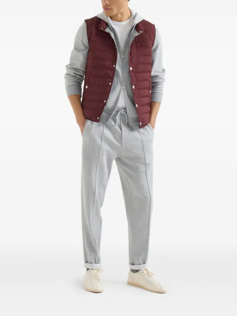 Brunello Cucinelli lightweight techno fabric down vest