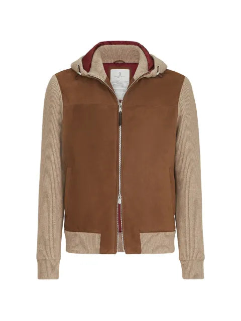 Brunello Cucinelli zip-up hooded bomber jacket 