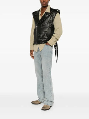 Salvatore Santoro biker-style leather jacket
