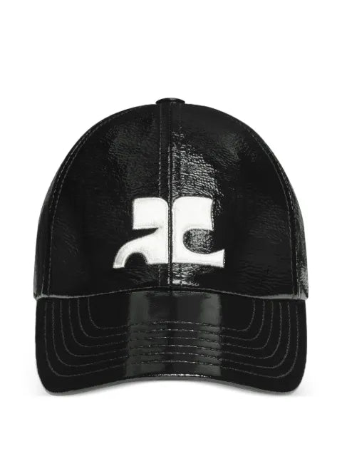 Courrèges Baseballkappe aus Vinyl mit AC-Logo
