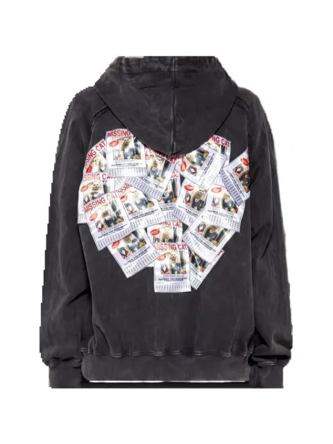 SSSTUFFF LED Missing Cat hoodie