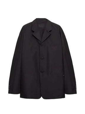 Prada single-breasted technical cotton jacket