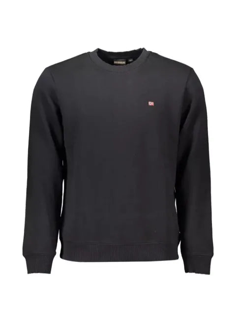 Napapijri logo-patch crew-neck sweatshirt