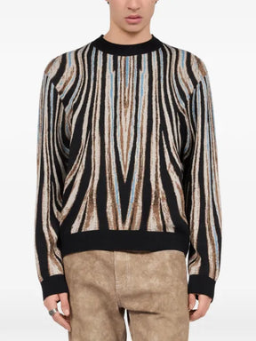 Roberto Cavalli tiger-print sweater