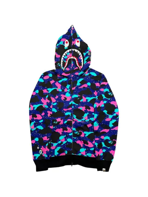 A BATHING APE® x Kid Cudi Shark camouflage-print hoodie