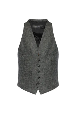 DSQUARED2 button-up waistcoat