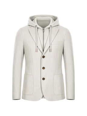 Eleventy layered-effect hooded blazer