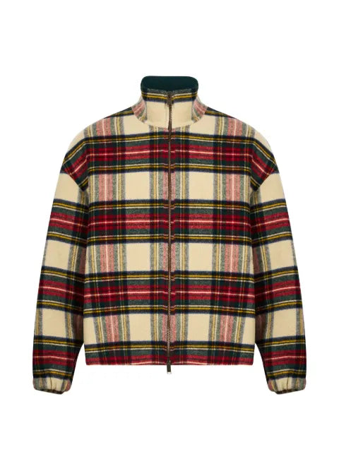 DARKPARK AJ tartan-pattern checked zip-up jacket