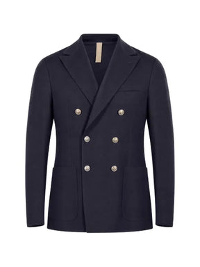 Eleventy double-breasted peak-lapel jacket