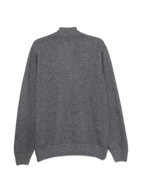 Gran Sasso half-zip knitted sweater