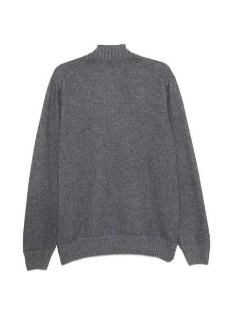 Gran Sasso half-zip knitted sweater