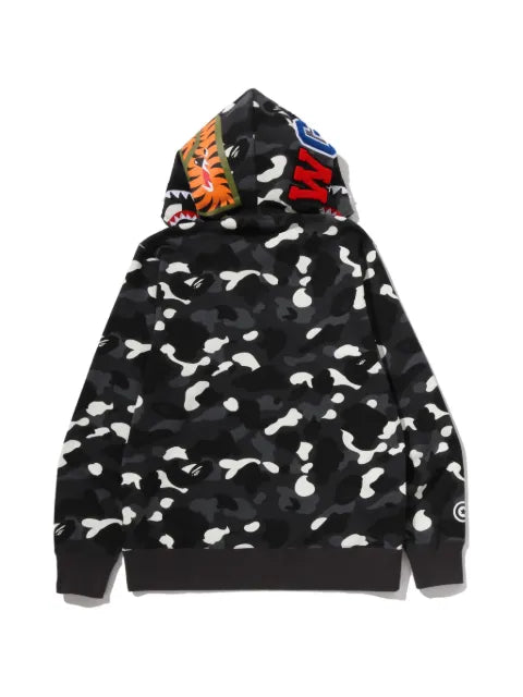 A BATHING APE® Shark camouflage-print hoodie