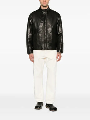 SERGIO MORETTI FIRENZE high-neck panelled jacket