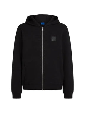 Karl Lagerfeld Jeans waffle zip-up hoodie