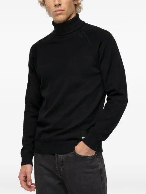Karl Lagerfeld Jeans lightweight knit roll-neck sweater