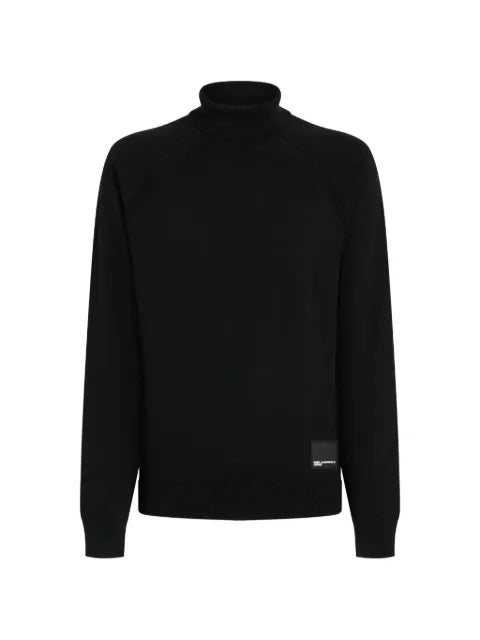 Karl Lagerfeld Jeans lightweight knit roll-neck sweater