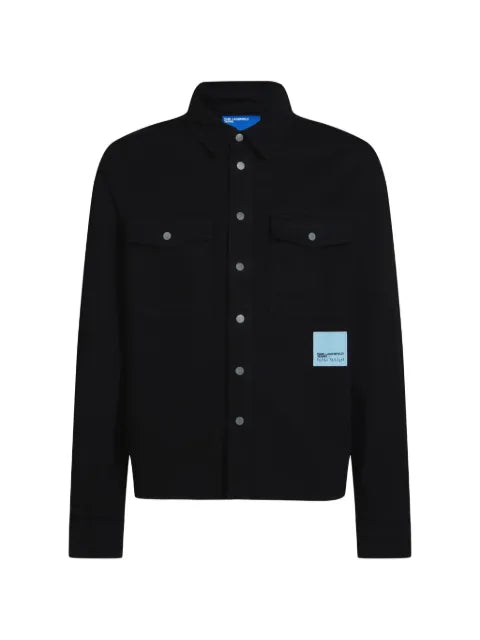 Karl Lagerfeld Jeans x Pietro Terzini logo-patch overshirt
