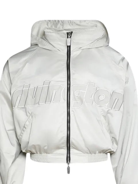RRR123 Flagship Abbots logo-embroidered padded jacket