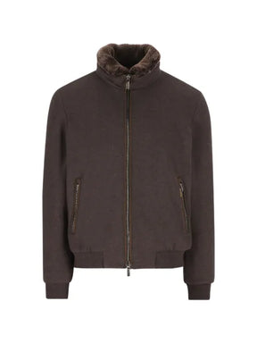 Moorer pocket zip-up jacket