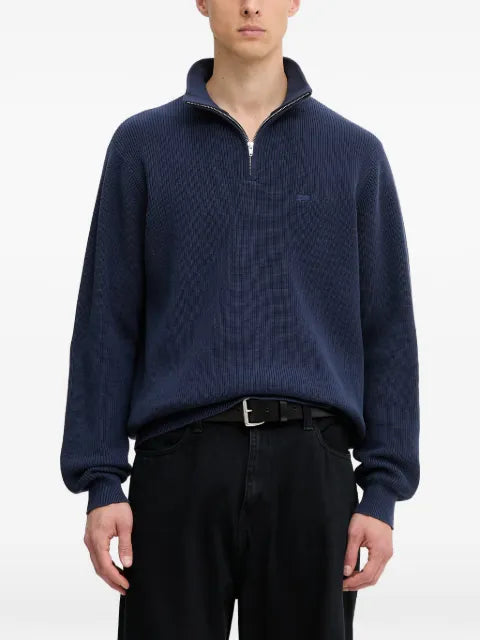 Levi's Housemark quarter-zip ribbed sweater