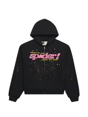 SP5DER Punk V2 zip-up hoodie