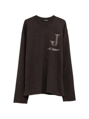 Jacquemus Herisson embroidered crew-neck sweater