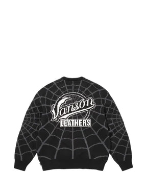 Supreme x Vanson Leathers x Marvel Spider-Man intarsia-knit sweater