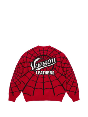Supreme x Vanson Leathers x Marvel Spider-Man-print sweater