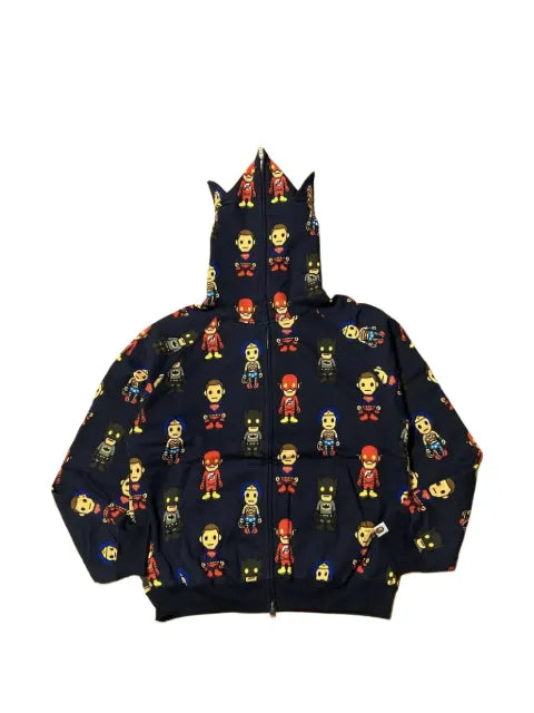 A BATHING APE® x DC Comics graphic-print zip-up hoodie