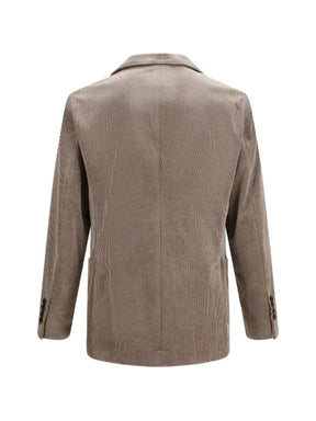 Brunello Cucinelli double-breasted corduroy jacket