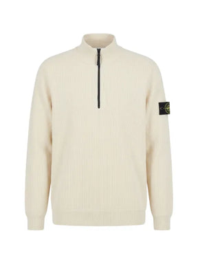 Stone Island Compass-patch half-zip sweater