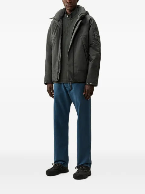 C.P. Company stretch piquet long sleeve half zip polo
