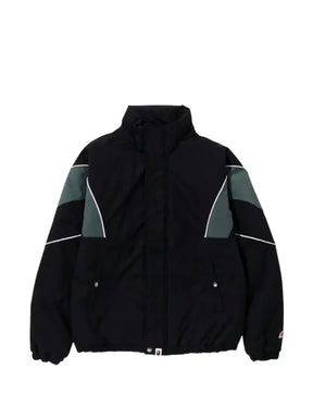 A BATHING APE® panelled high-neck jacket