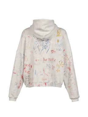 Paly Joshua Tree scribble-print zip-up hoodie