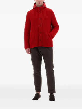 Herno Sorano hooded wool bomber jacket