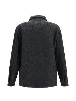 Balmain flap-pocket shirt jacket