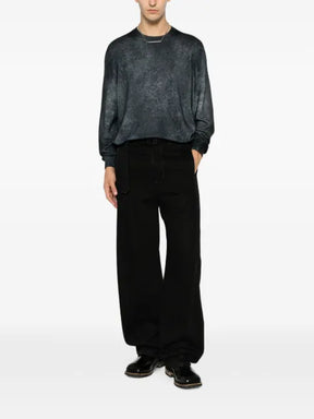 Avant Toi distressed-effect acid-wash sweater