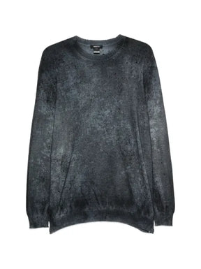 Avant Toi distressed-effect acid-wash sweater