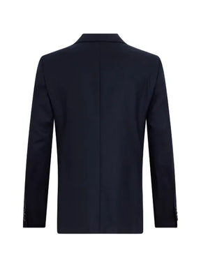Canali twill-weave single-breasted blazer