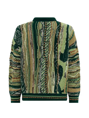 Laneus jacquard-knit cardigan
