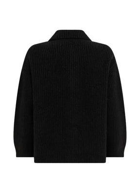Laneus distressed ribbed cardigan