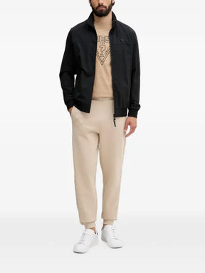 GUESS USA logo-patch zip-up jacket